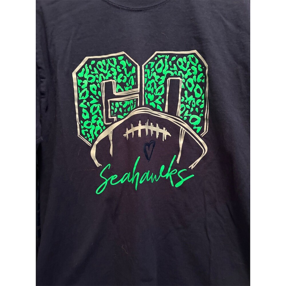 Gildan Seattle Seahawks GO Seahawks Graphic Long Sleeve Crewneck T-Shirt Unisex - Picture 2 of 9